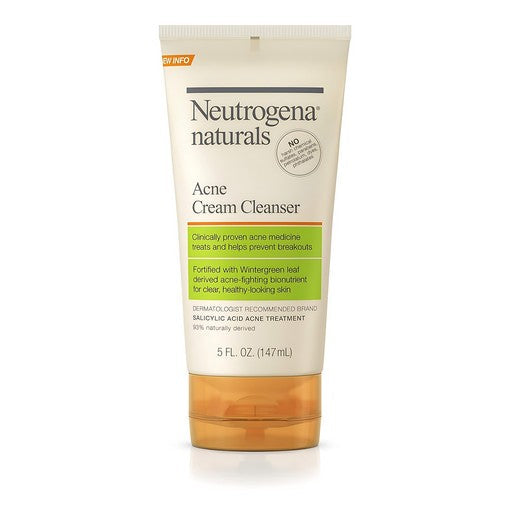 Neutrogena Naturals Gentle Acne Cream Cleanser -147ml
