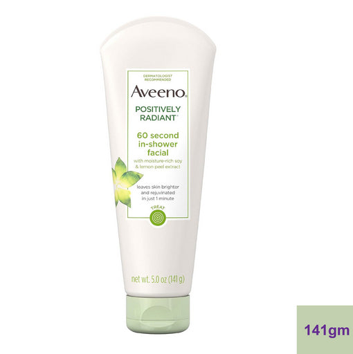 Aveeno Positively Radiant 60 Second In-Shower Facial For Glowing Skin (141 gm)