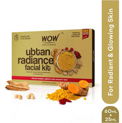 Wow Skin Science Ubtan Radiance Facial Kit for Smooth & Radiant Skin- 7 Pack (85ml)