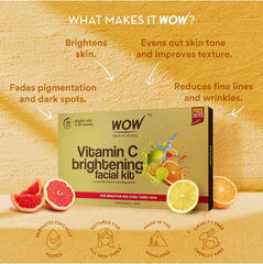 Wow Skin Science Brightening Facial Kit with Vitamin C- 7Pack (85ml)