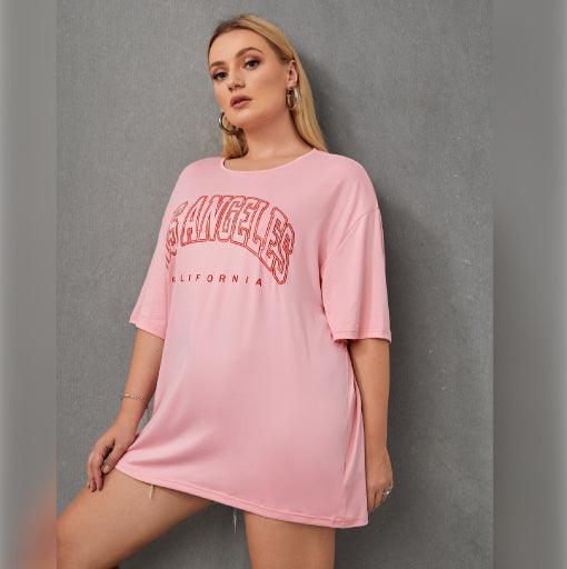 Ballet Blush Pink Oversized Tee - 19bay