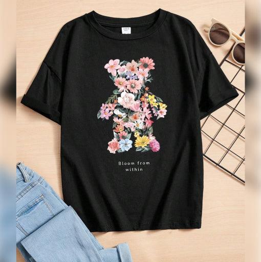 Cotton Candy Comfort - Black Oversized Tees - 19bay