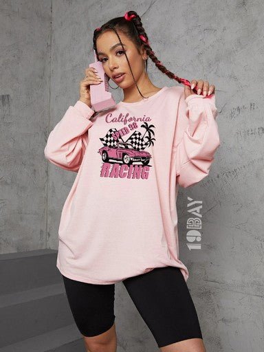 Light Pink Buggy Fullsleeve Fashion Tee - 19bay