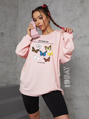 Light Pink Comfort Longsleeve Oversized Tee - 19bay