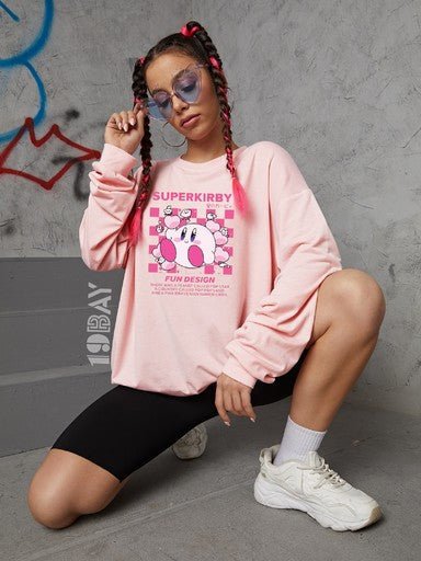 Light Pink Relaxed Longsleeve T-Shirt - 19bay