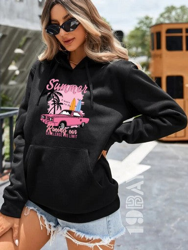 Black Comfort Women's Buggy Hoodie