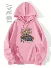 Pale Pink Women's Drop Shoulder Hoodie