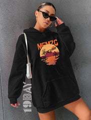 Black Beauty Oversize Women's Hoodie