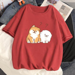 Red Comfort Women's Baggy Tee - 19bay