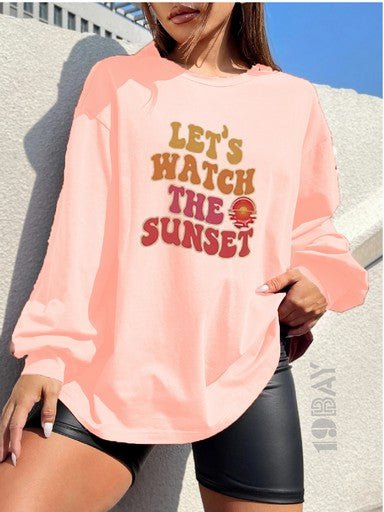 Rose Pink Oversized Longsleeve Tee - 19bay